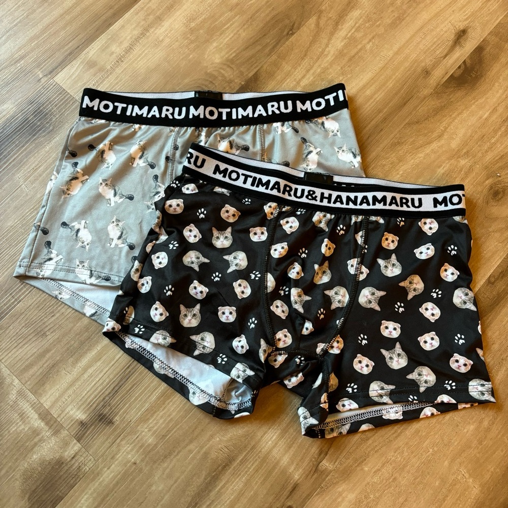 Mochimaru Men’s Kawaii Cats Boxers - Set of 2